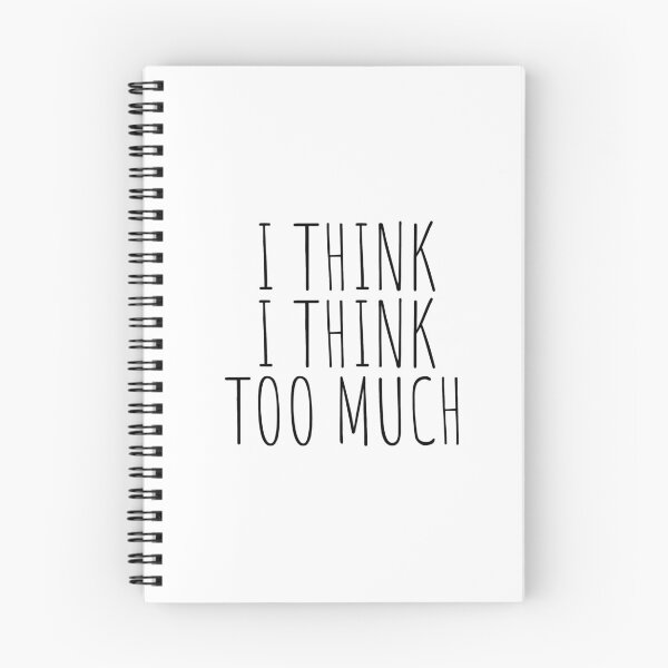 Item preview, I think I think too much designed and sold by cutelittletext.