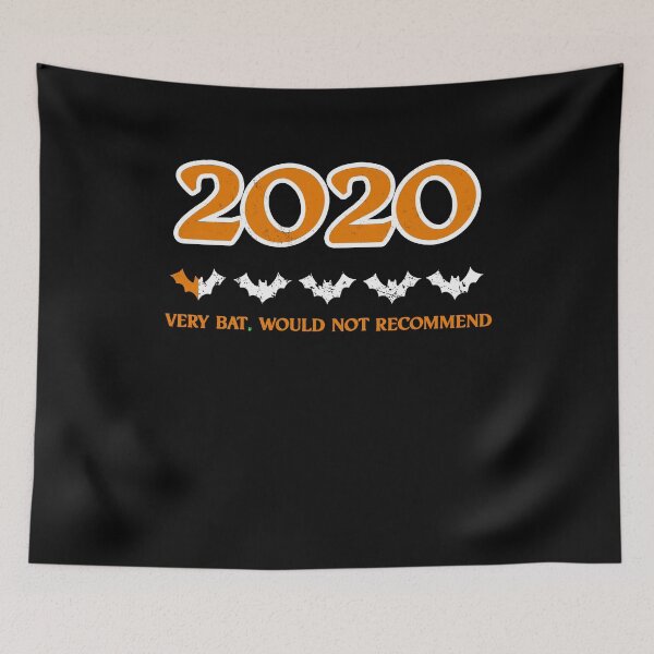 Item preview, Very Bat Year Stay 6 feet away halloween 2020 designed and sold by RainbowPandas.