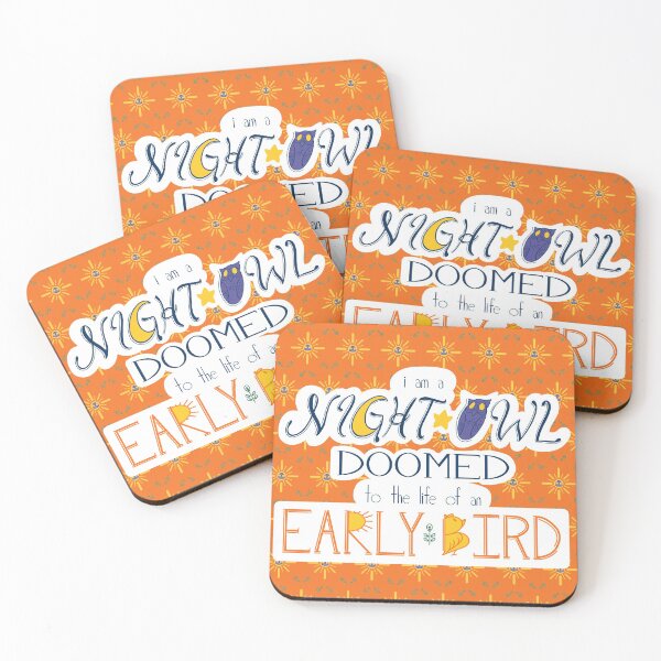 Item preview, I am a Night Owl Doomed to the Life of an Early Bird (with pattern) designed and sold by Carolyn-Loftus.