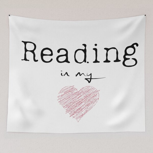 Item preview, Reading in my heart designed and sold by Wildflowerinc.