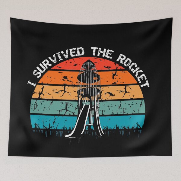 Item preview, I Survived The Rocket Childhood Playground Memories Distress designed and sold by timiart.