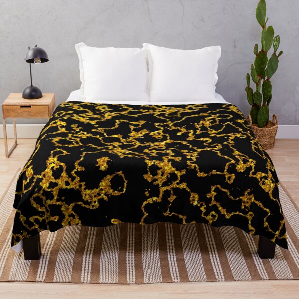 Item preview, Marbled Gold and Black Abstract Larger Pattern designed and sold by Darcy777.
