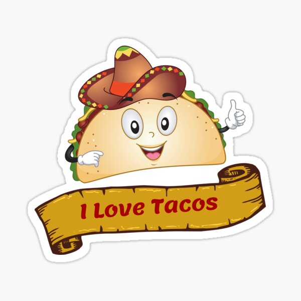 I Love Mexican Food Pack Stickers 