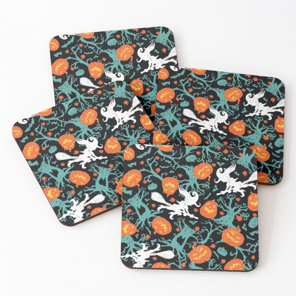 Item preview, Vector black colourful hand drawn halloween repeat pattern. designed and sold by jamiesoondesign.