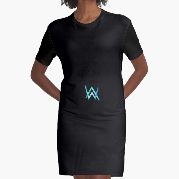 Alan Walker - Marchandise du logo Blue Space Robe t-shirt
