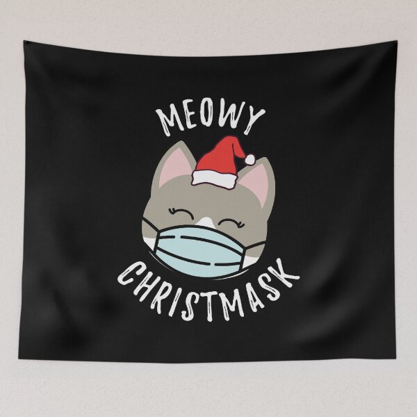 Item preview, Meowy Christmask Cute Christmas Cat designed and sold by CrystalCrush.