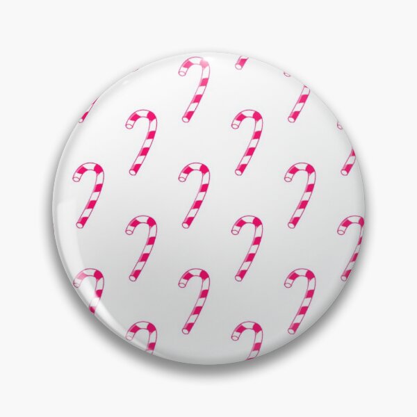 Item preview, Christmas Pink Candy Cane Pattern Print designed and sold by ThingsByJoy.