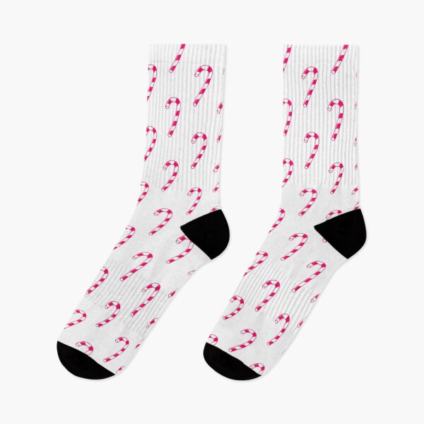 Item preview, Christmas Pink Candy Cane Pattern Print designed and sold by ThingsByJoy.