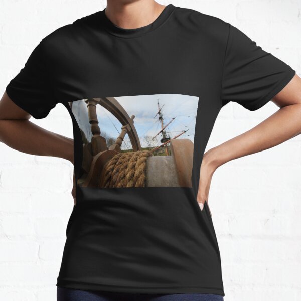Item preview, Charlestown harbour, ships wheel and masts designed and sold by CornishPano.