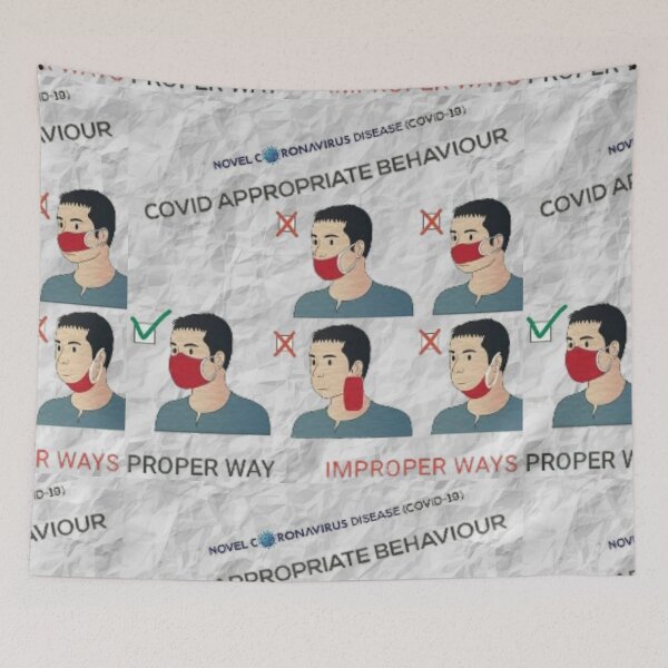 Item preview, COVID APPROPRIATE BEHAVIOUR designed and sold by Moni3572.