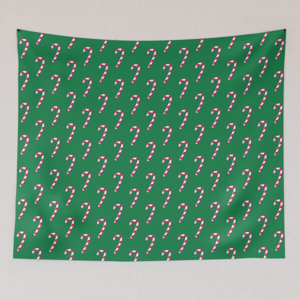 Item preview, Christmas Pink Candy Cane Pattern Print designed and sold by ThingsByJoy.