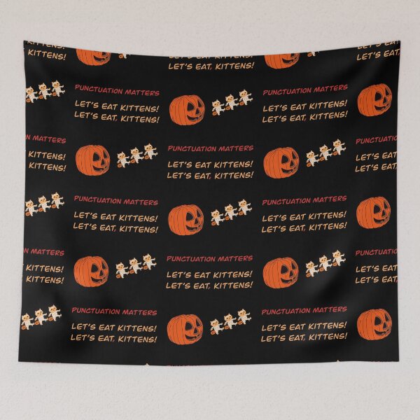 Item preview,  A Halloween  pumpkin: let’s eat kittens! designed and sold by AnnaMelekhina.
