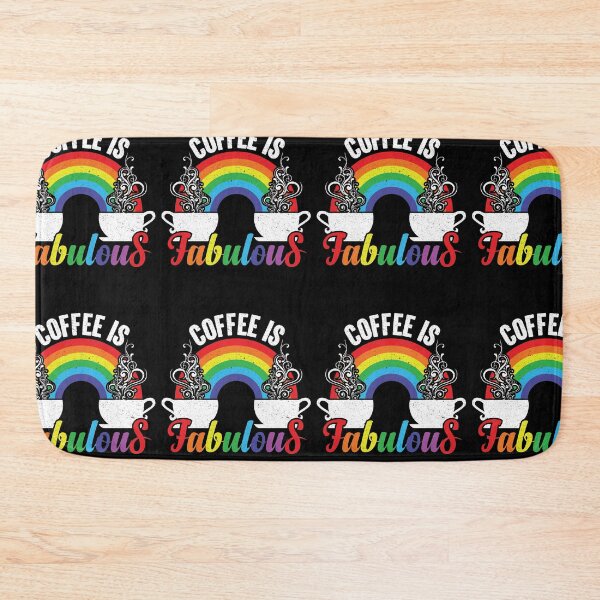 Item preview, Coffee Is Fabulous - Steaming Java Under The Rainbow designed and sold by GravitiTees.
