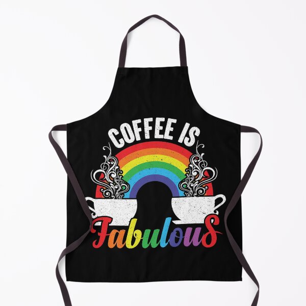 Item preview, Coffee Is Fabulous - Steaming Java Under The Rainbow designed and sold by GravitiTees.