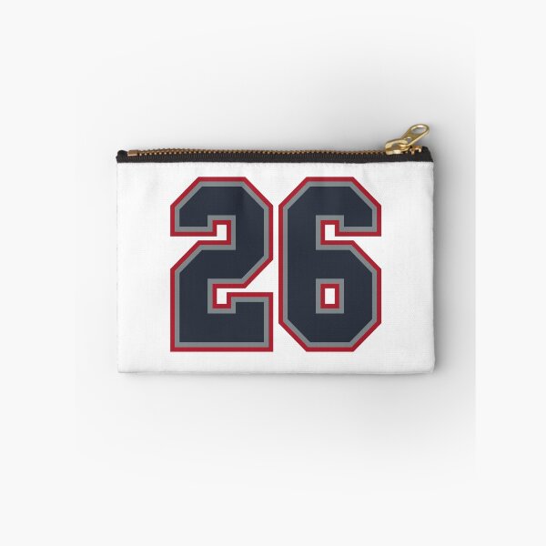 Item preview, 26 Navy Grey Red Sports Number Twenty-Six designed and sold by HelloFromAja.