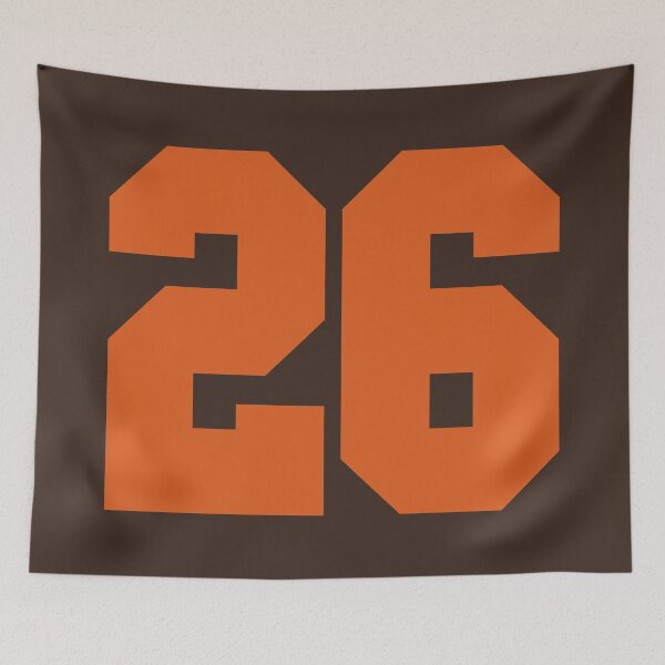Item preview, 26 Number Cleveland Sports Twenty-Six Brown Jersey designed and sold by HelloFromAja.