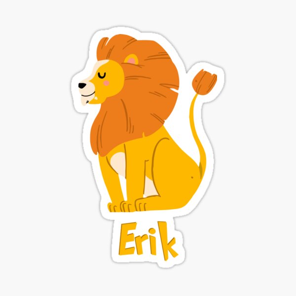 Erik Name Stickers Redbubble