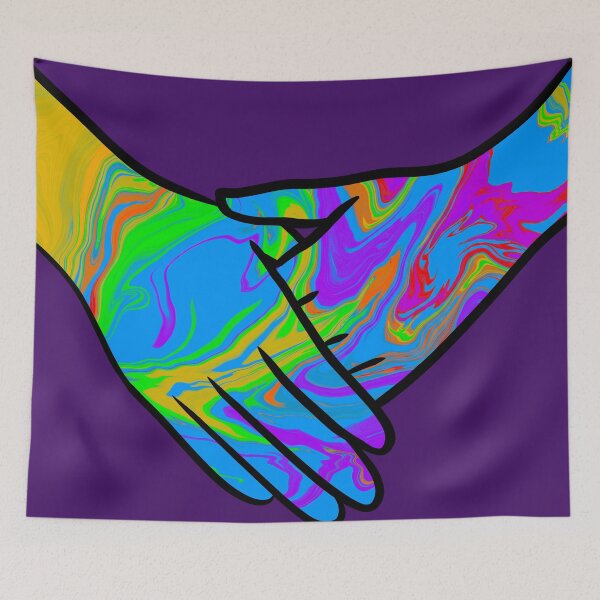 Item preview, Marbled Multicolour Hands designed and sold by forfun-art.