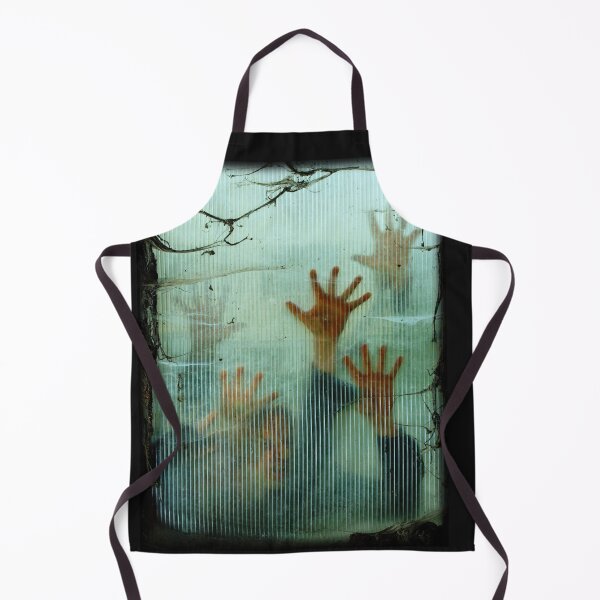 Item preview, Creepy Zombie Hands Outside Window Graphic Illustration Art designed and sold by Mary Riley.