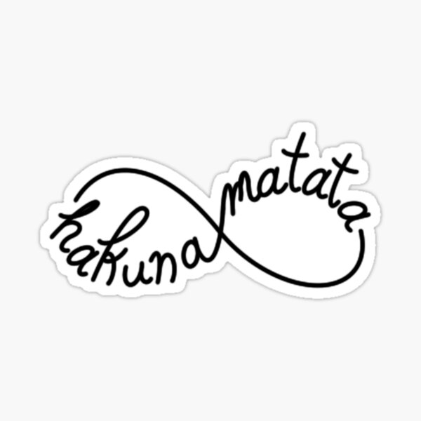 Hakuna Matata Infinity Symbol Sticker Sticker
