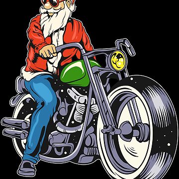 Funny Santa Biker Christmas Costume for a Biker
