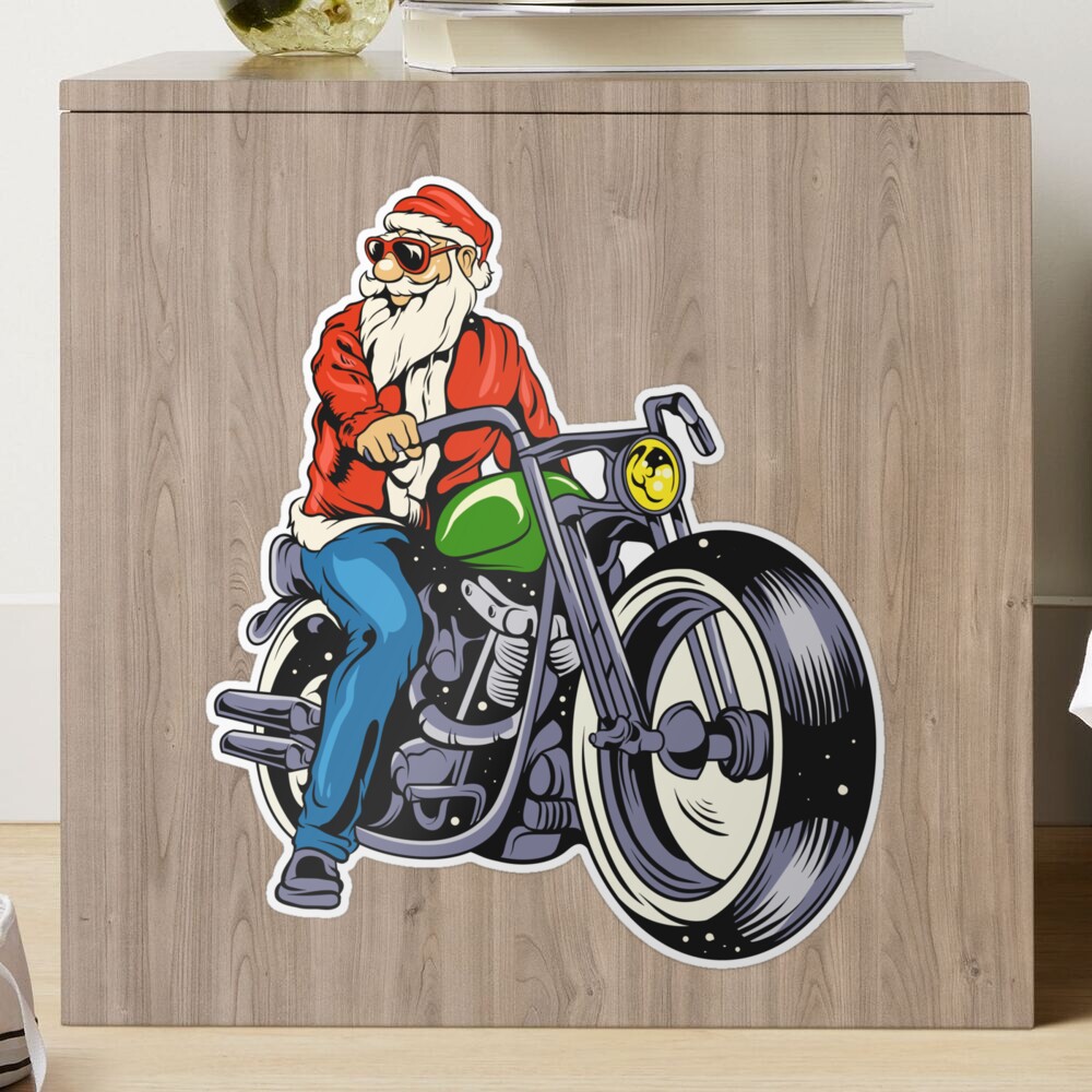 Funny Santa Biker Christmas Costume for a Biker