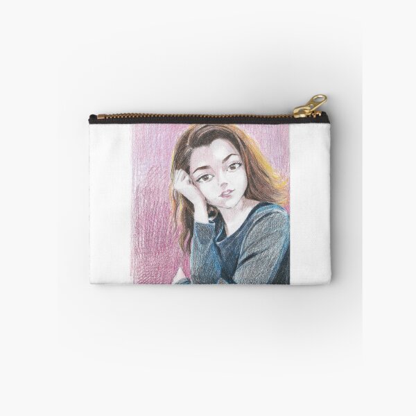 Item preview, Girl with pink sweater designed and sold by CuricaveriArte.