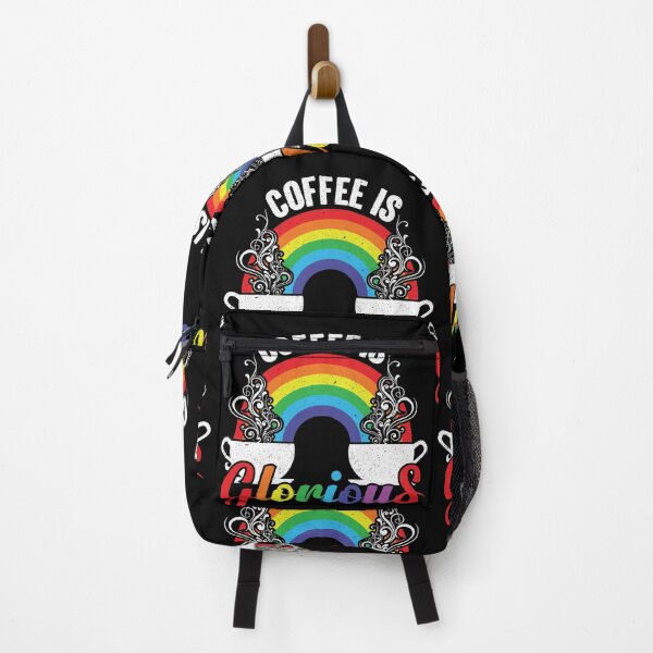 Item preview, Coffee Is Glorious - Steaming Hot Java Under The Rainbow designed and sold by GravitiTees.