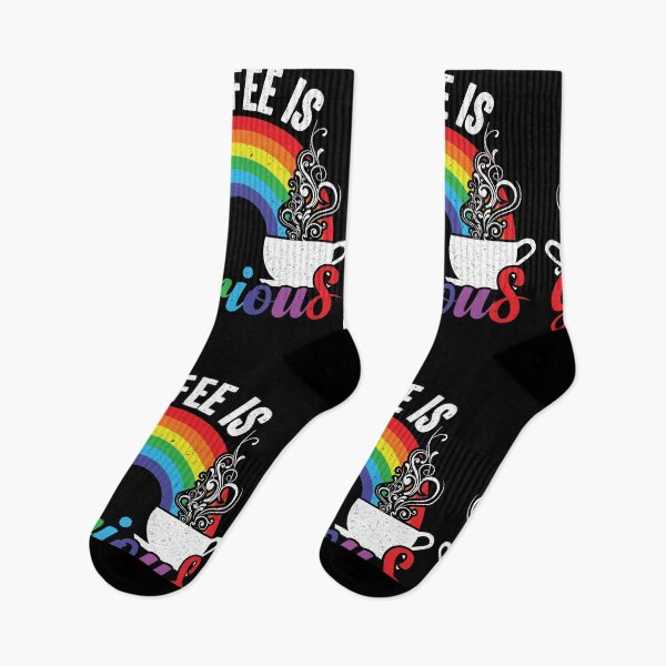 Item preview, Coffee Is Glorious - Steaming Hot Java Under The Rainbow designed and sold by GravitiTees.