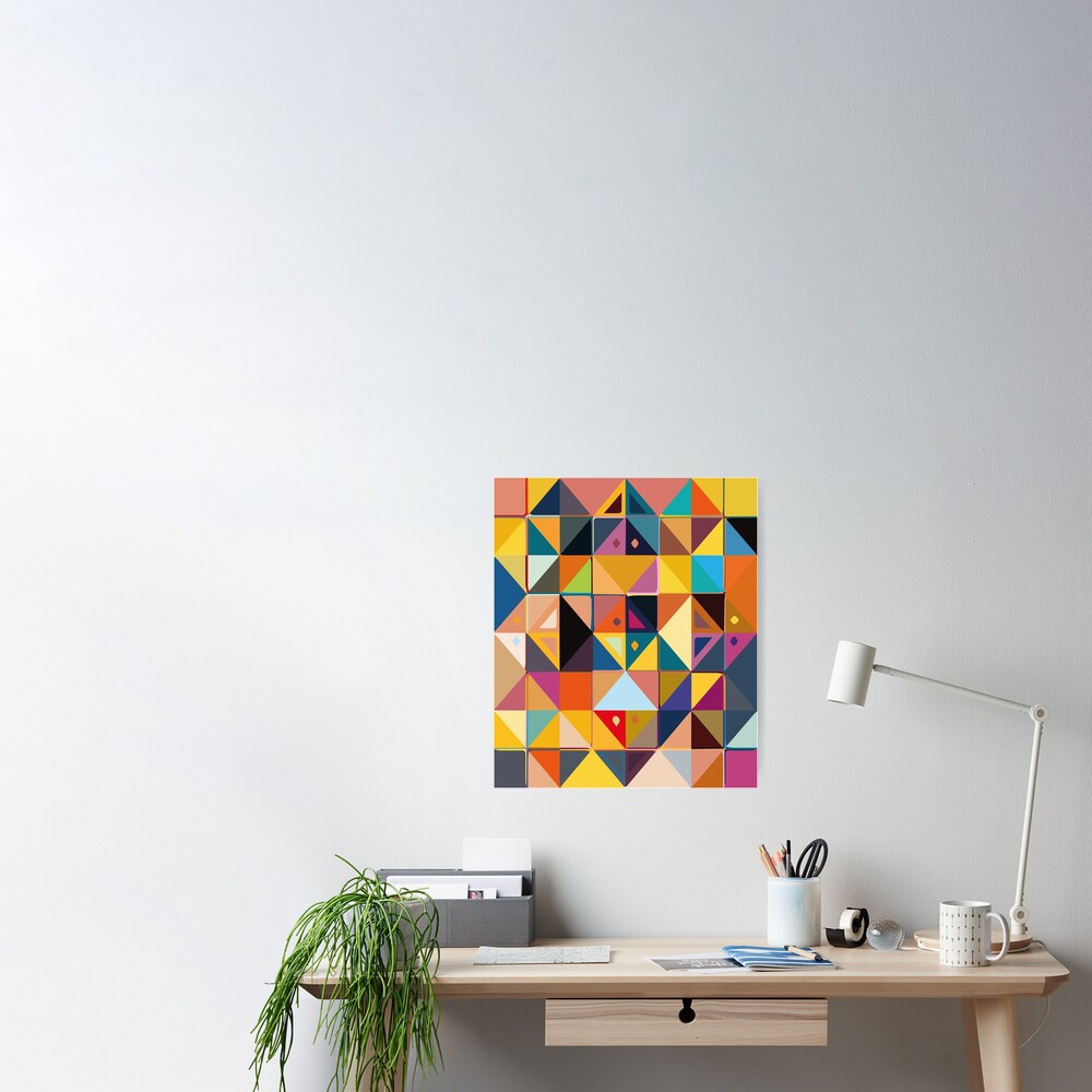 Geometric Triangle Art Square Art Prints PosterGully Specials Buy  High-Quality Posters and Framed Posters Online - All in One Place