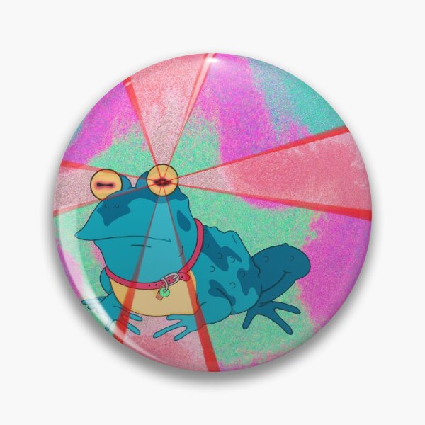 Item preview, Laser Hypnotoad (tiedye background) designed and sold by LUMPYART.
