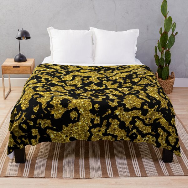 Item preview, Marbled Gold and Black Abstract Larger Pattern Reversed designed and sold by Darcy777.