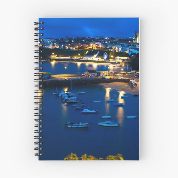 Item preview, Newquay Harbour at night designed and sold by CornishPano.