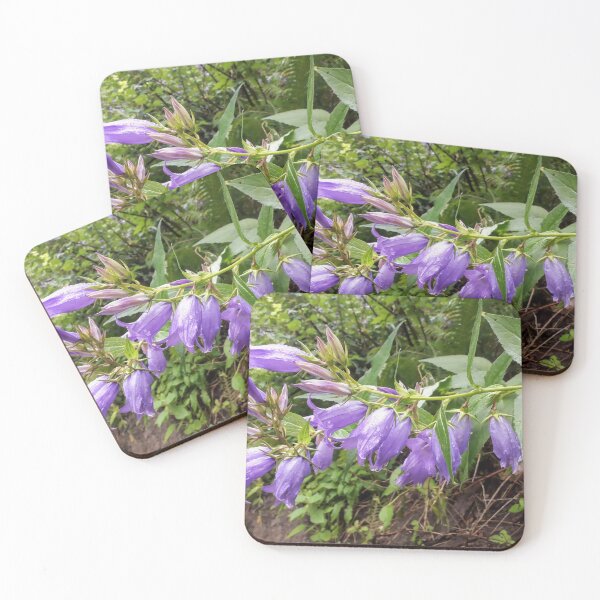 Item preview, Bluebell Blue bellflowers Campanula after the rain designed and sold by Tanja Dianova.