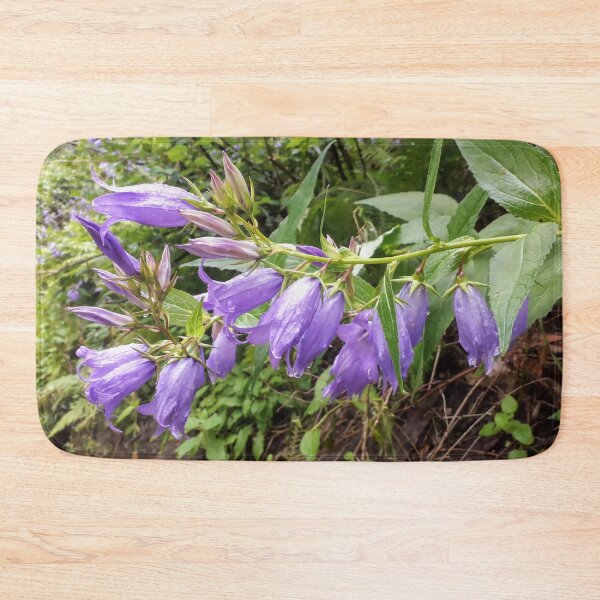 Item preview, Bluebell Blue bellflowers Campanula after the rain designed and sold by Tanja Dianova.