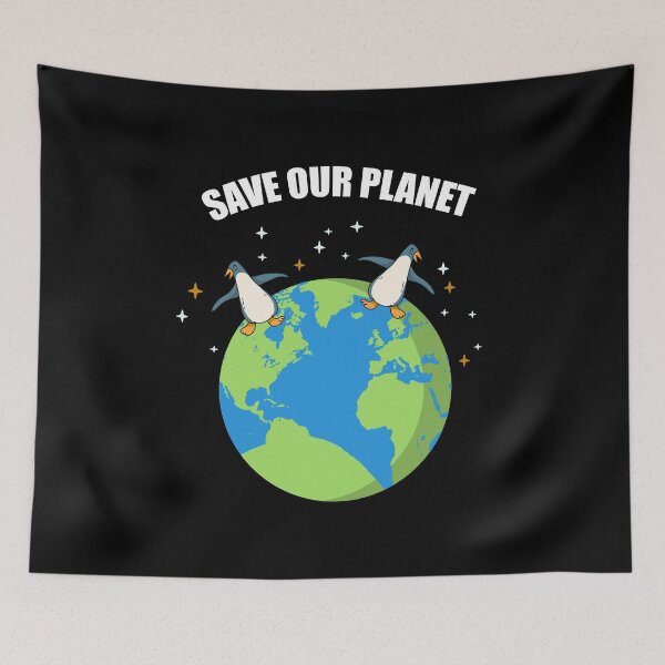 Item preview, Save Our Planet Penguin designed and sold by Ibu83.