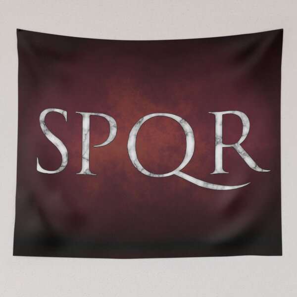 Item preview, SPQR - The Senate and People of Rome - In Marble on Red designed and sold by SolarCross.