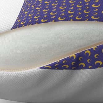 Alternate view of Night Owls, Sub Pattern (Purple Moon) Throw Pillow