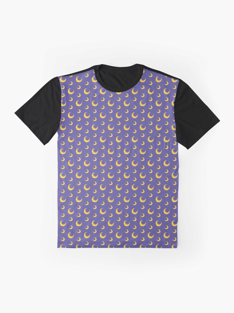 Alternate view of Night Owls, Sub Pattern (Purple Moon) Graphic T-Shirt