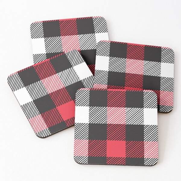Item preview, Red and Black Buffalo Plaid Christmas Decor Pattern designed and sold by Tetete.