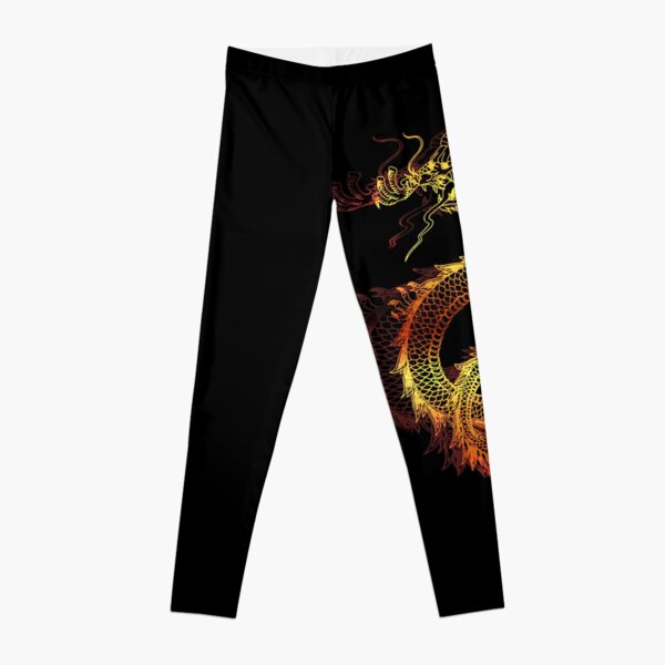 Chinese Dragon Leggings  Orange leggings, Chinese dragon, Leggings