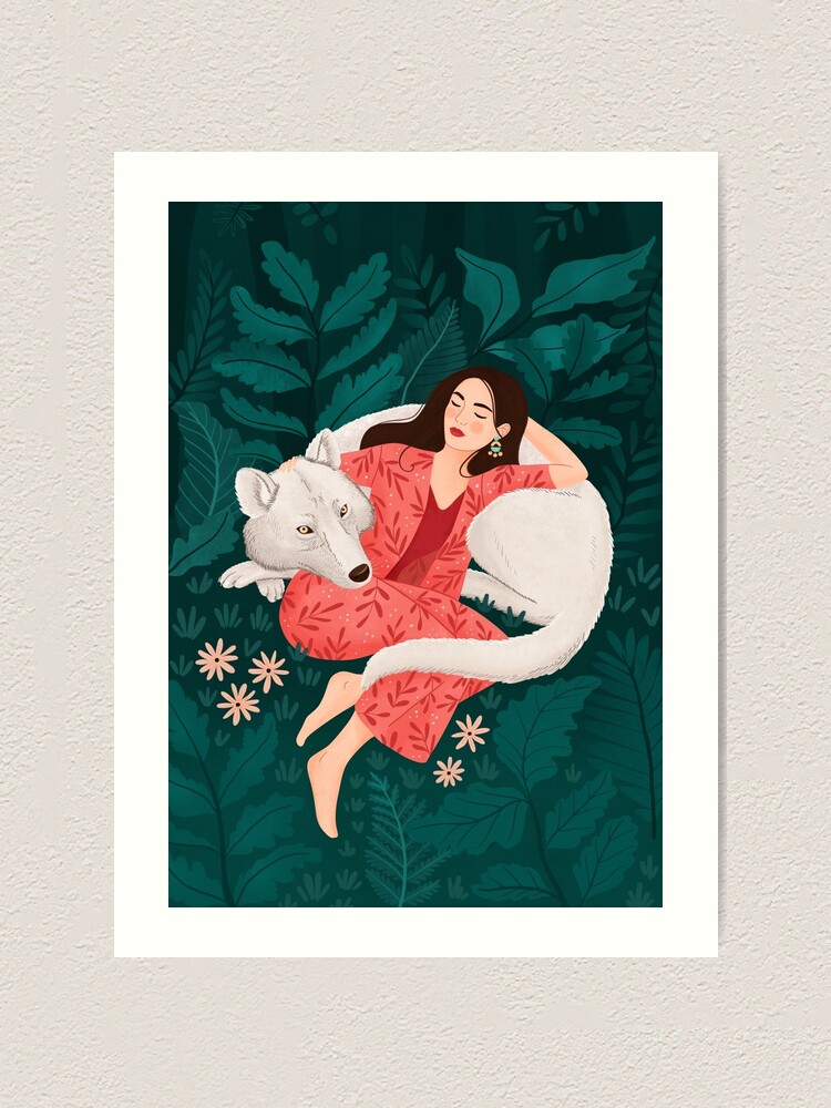 Alternate view of Wolf Art Print