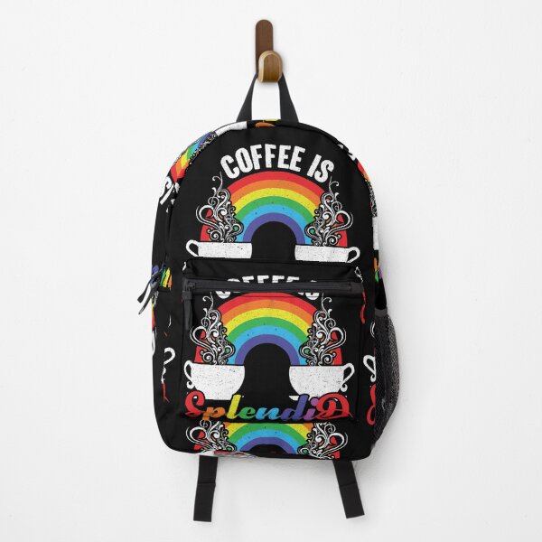 Item preview, Coffee Is Splendid - Steaming Java Under The Rainbow designed and sold by GravitiTees.