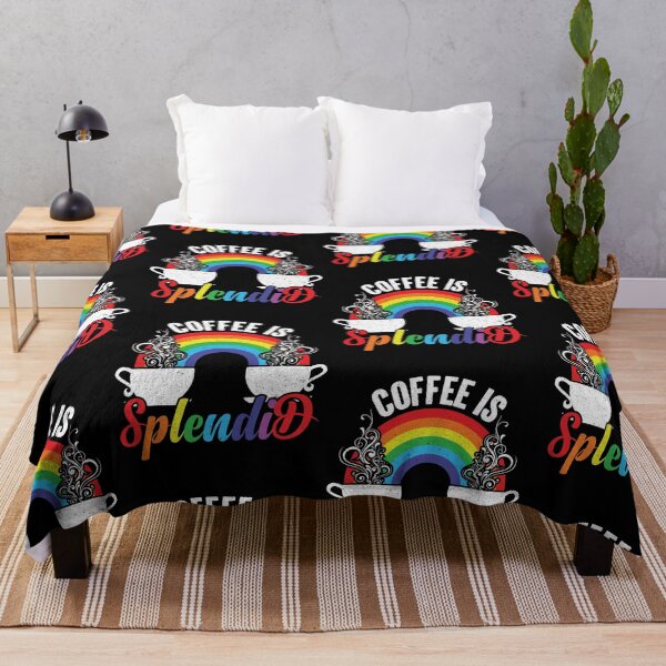 Item preview, Coffee Is Splendid - Steaming Java Under The Rainbow designed and sold by GravitiTees.
