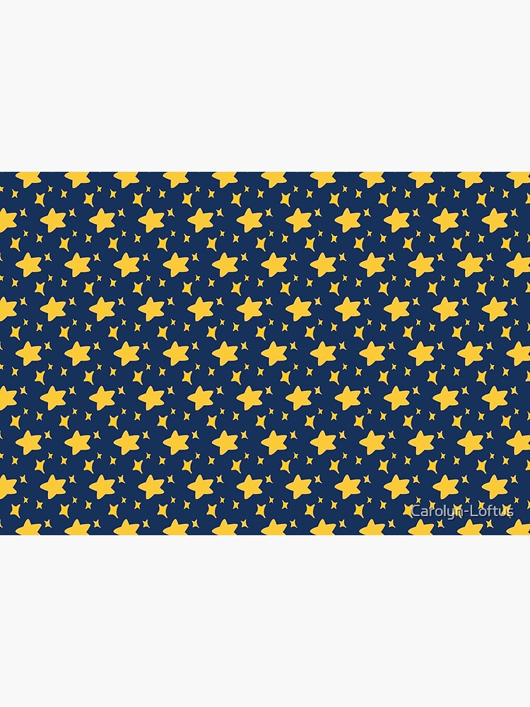 Night Owls, Sub Pattern (Blue Stars) by Carolyn-Loftus