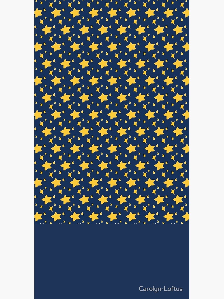 Night Owls, Sub Pattern (Blue Stars) by Carolyn-Loftus