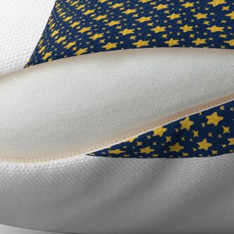 Alternate view of Night Owls, Sub Pattern (Blue Stars) Floor Pillow