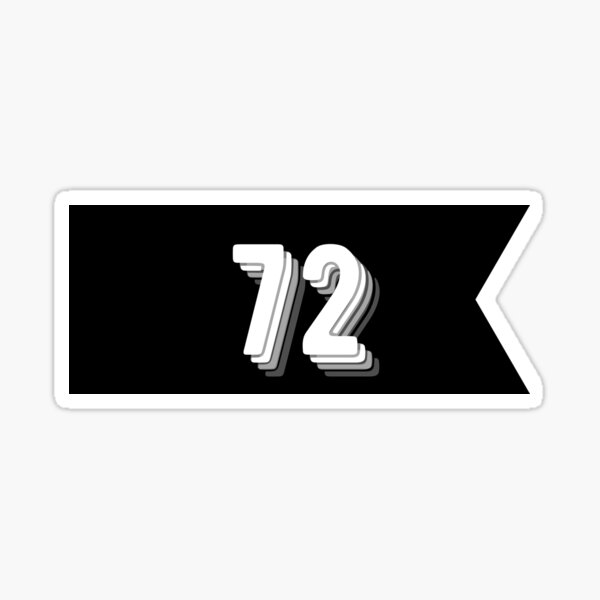 72-number-logo-white-sticker-for-sale-by-mirolub-redbubble