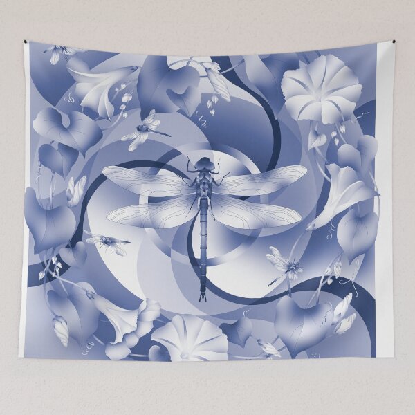 Item preview, Dragonfly & Morning Glory Mandala designed and sold by Karen Granoski.