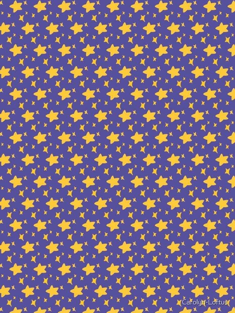 Night Owls, Sub Pattern (Purple Stars) by Carolyn-Loftus